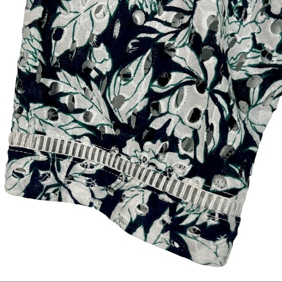 SERIE SUNCOO PARIS ROBE CASTOR EYELET FLORAL FIT & FLARE 3/4 SLEEVE DRESS - Picture 9 of 16